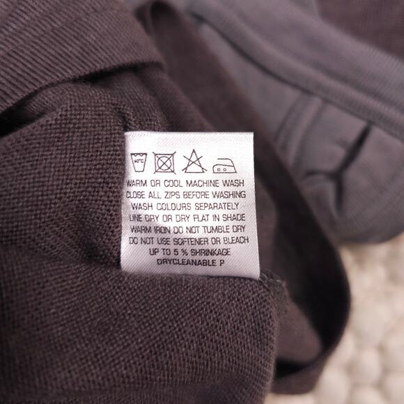 Icebreaker Men's 1/2 Zip Sweater Brown/Gray Sz Large - Picture 8 of 8